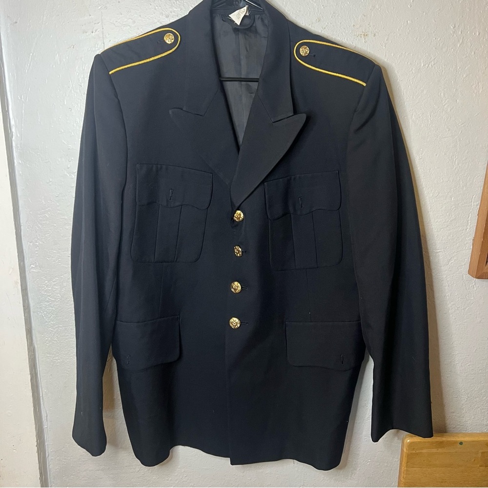 Defense Logistics Agency Jacket Uniform‎ Men's Size 42R Military Wool Coat Army